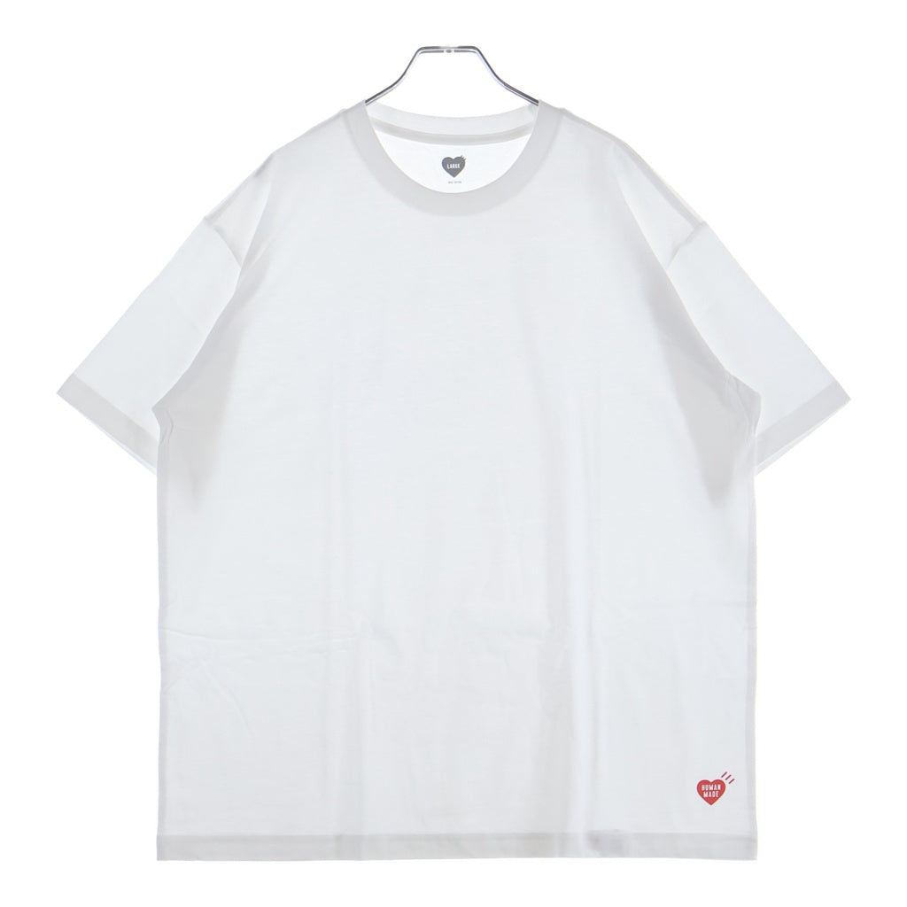 HUMAN MADE(ヒューマンメイド) 3-Pack T-Shirt Set HM29CS035 パックTシャツ ワンポイントロゴ クルーネック半袖Tシャツ ホワイト
