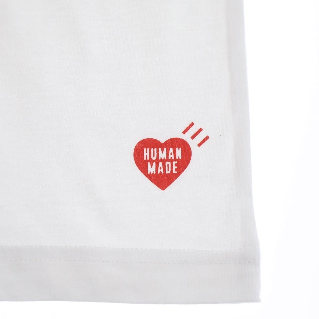 HUMAN MADE(ヒューマンメイド) 3-Pack T-Shirt Set HM29CS035 パックTシャツ ワンポイントロゴ クルーネック半袖Tシャツ ホワイト