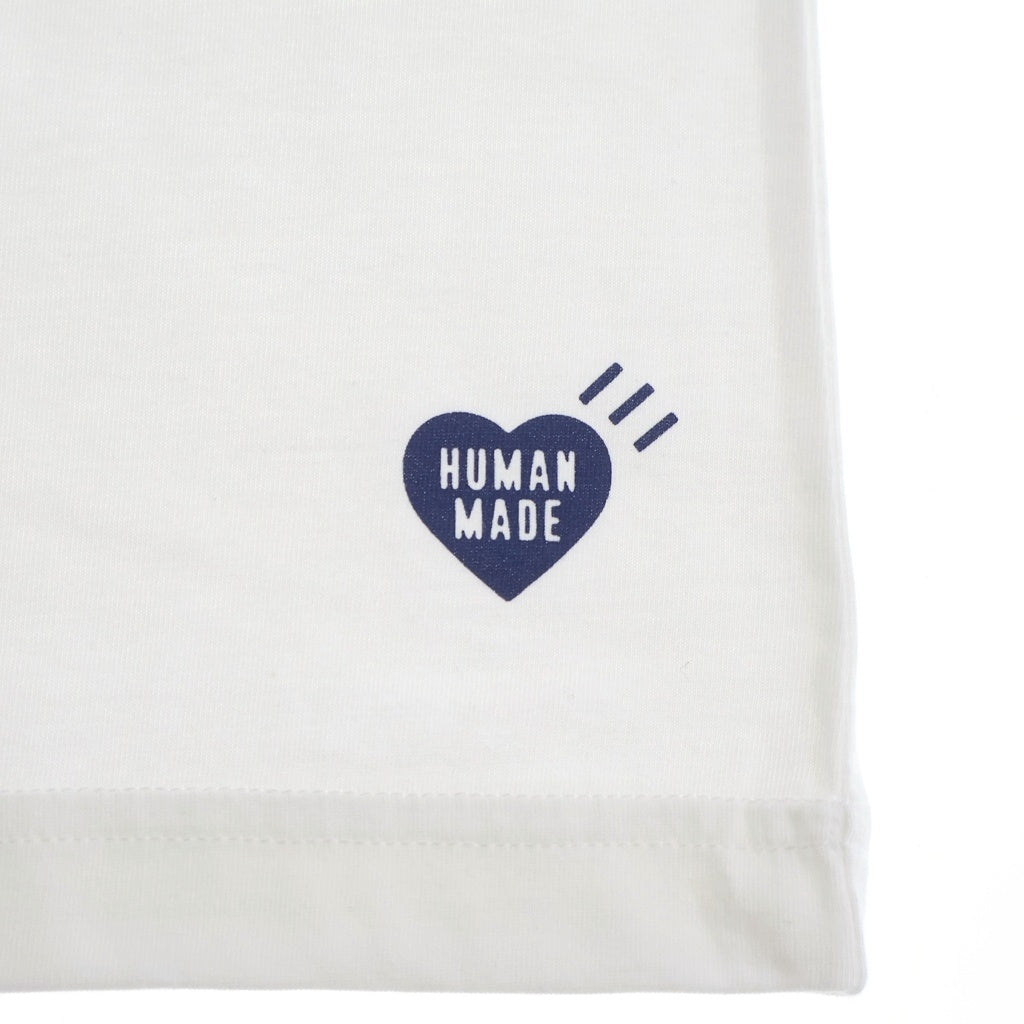 HUMAN MADE(ヒューマンメイド) 3-Pack T-Shirt Set HM29CS035 パックTシャツ ワンポイントロゴ クルーネック半袖Tシャツ ホワイト