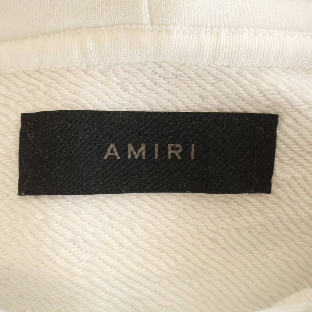 AMIRI(アミリ) Arts District Logo Hoodie プルオーバースウェットパーカー フーディー ホワイト