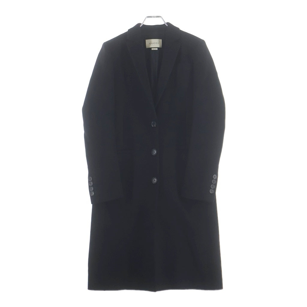 GUCCI(グッチ) 3B Wool Coat ウールチェスターコート ロングコート ブラック 455739 ZGW07