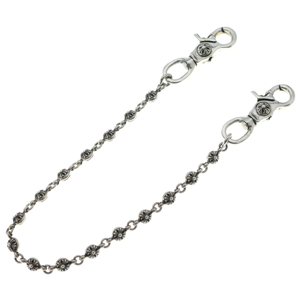 CHROME HEARTS(クロムハーツ) 1BALL SHORT-T/2クリップショート#1クロスボール ウォレットチェーン シルバー BCA062