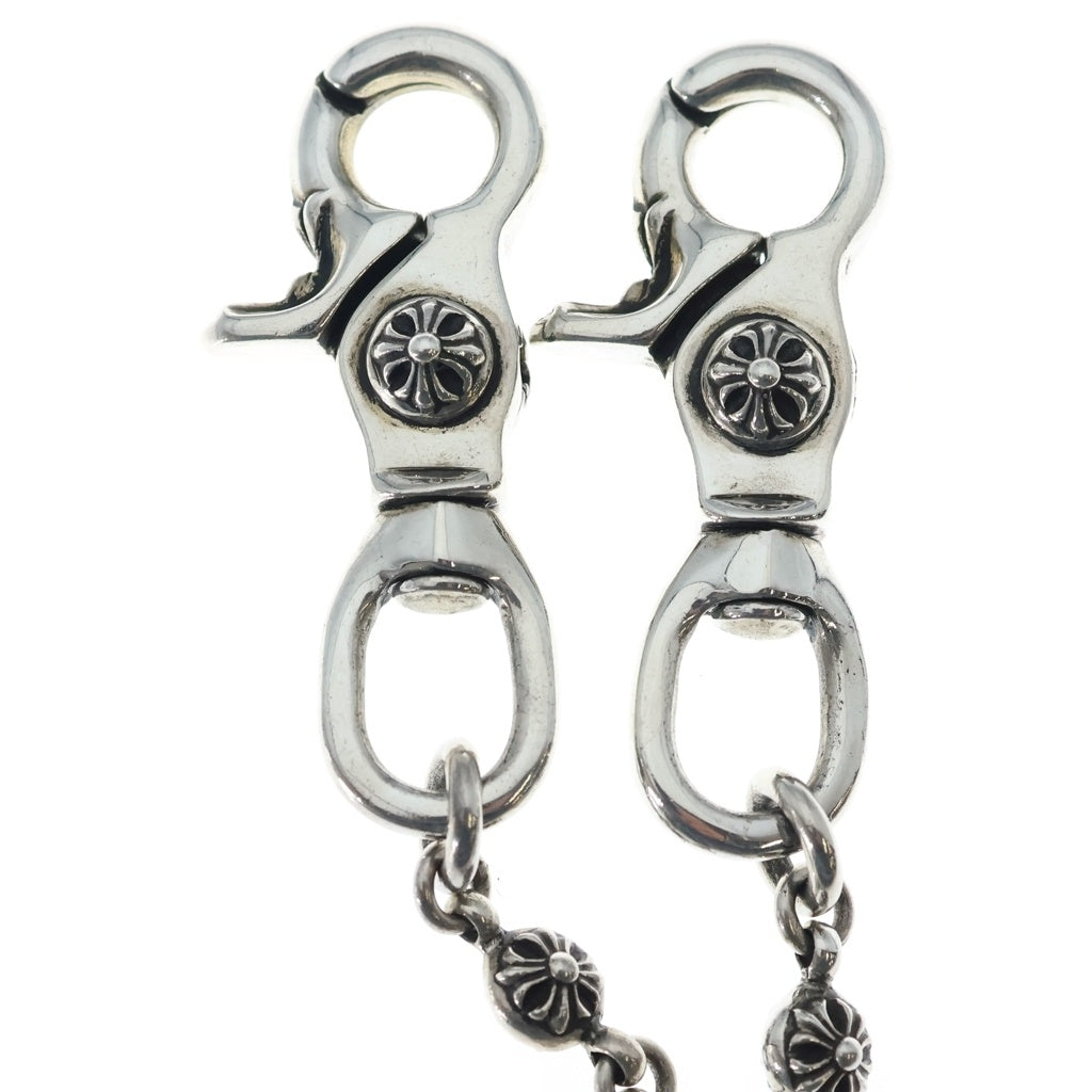 CHROME HEARTS(クロムハーツ) 1BALL SHORT-T/2クリップショート#1クロスボール ウォレットチェーン シルバー BCA062