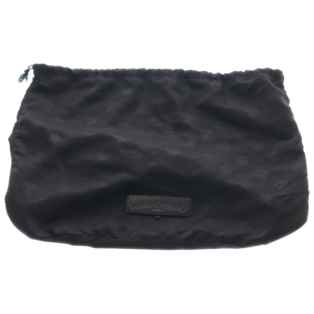 CHROME HEARTS(クロムハーツ) DAGGER FLAP ダガー装飾 フラップ レザーショルダーバッグ ブラック レディース