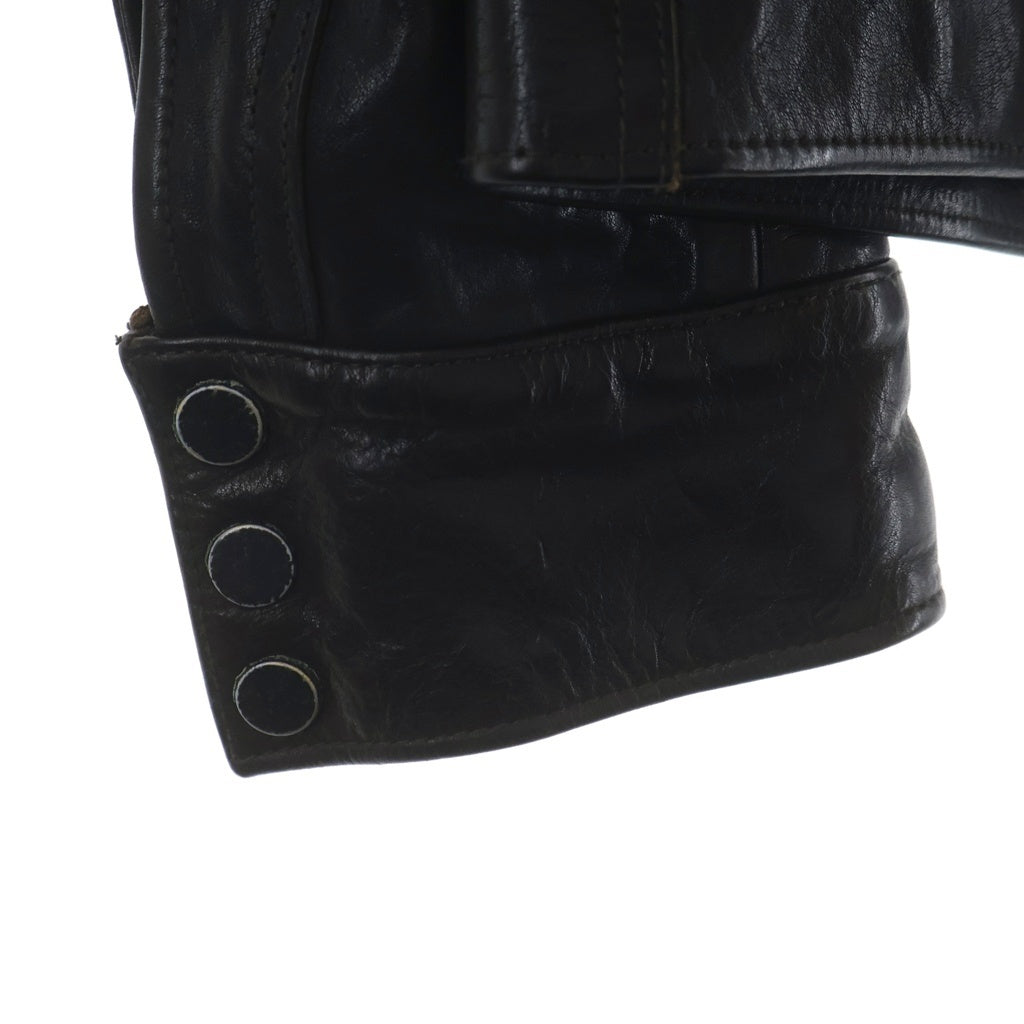 RRL(ダブルアールエル) LEATHER SHIRTS JACKET レザーシャツ ジャケット ブラック