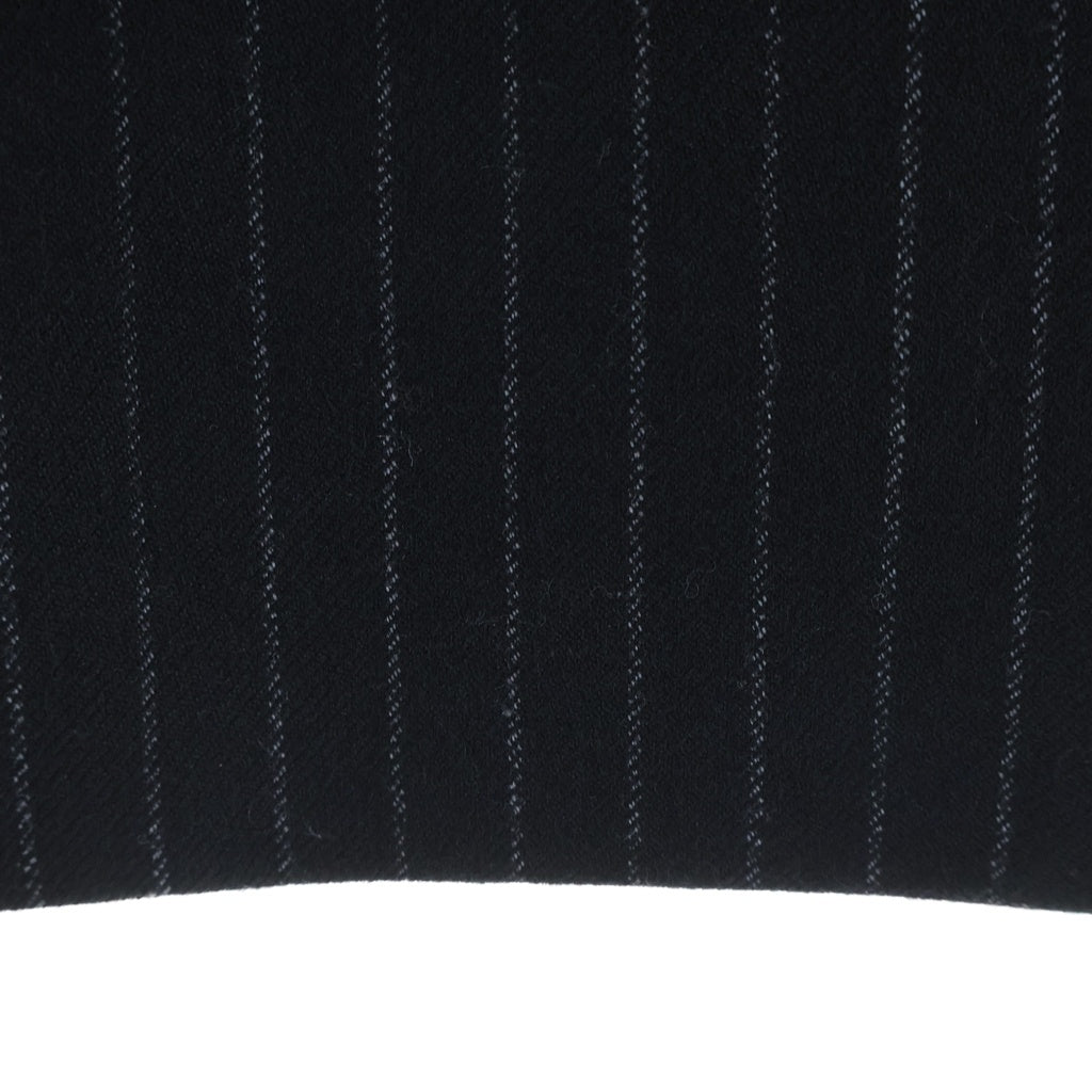 SAINT LAURENT PARIS(サンローランパリ) ウールシルクストライプ ミニスカート ブラック 580279 Y127W レディース