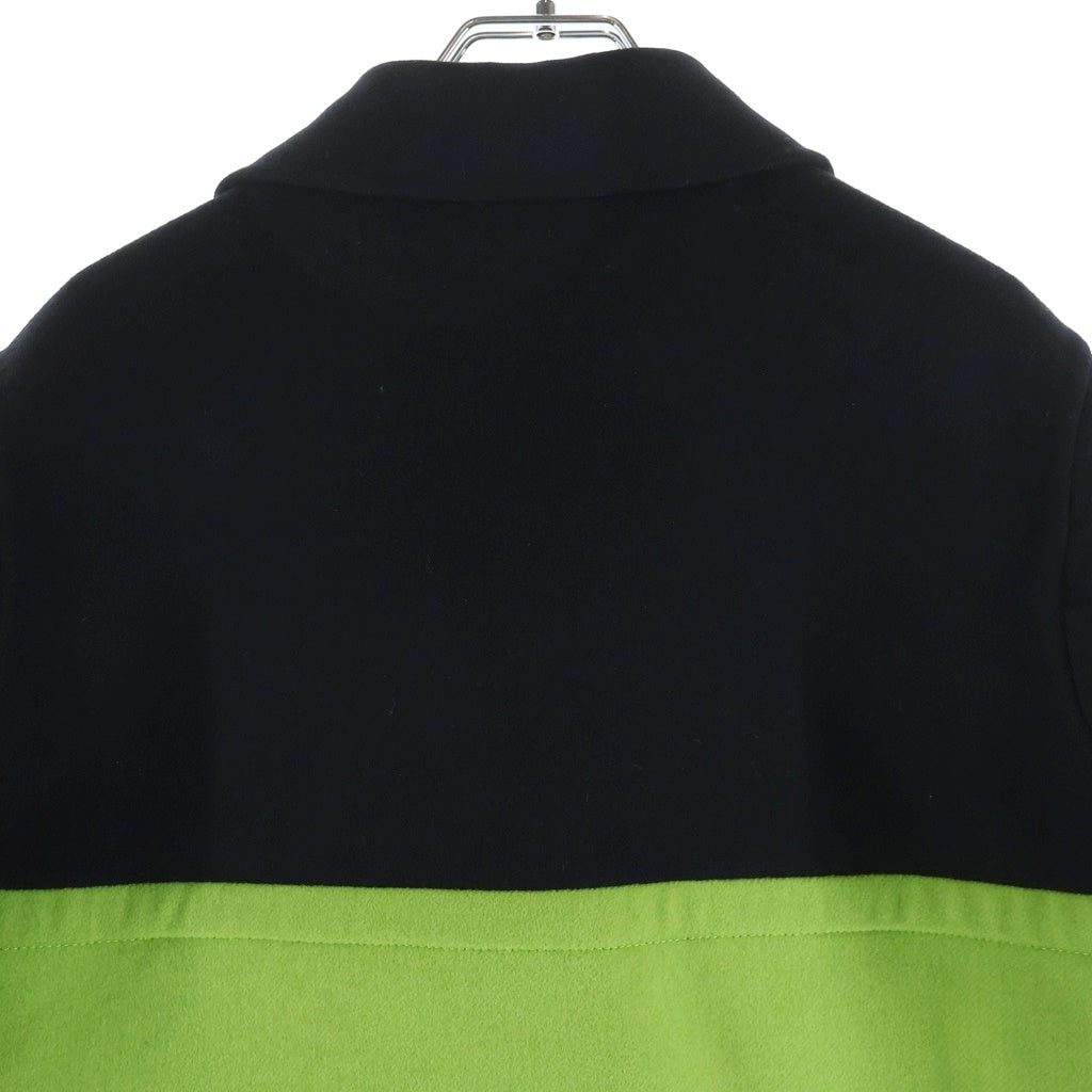Christian Dior(クリスチャンディオール) SS22 Runway Colourblock Coat 220M32A1116 ダブルブレストコート オレンジ/ブラック/グリーン レディース