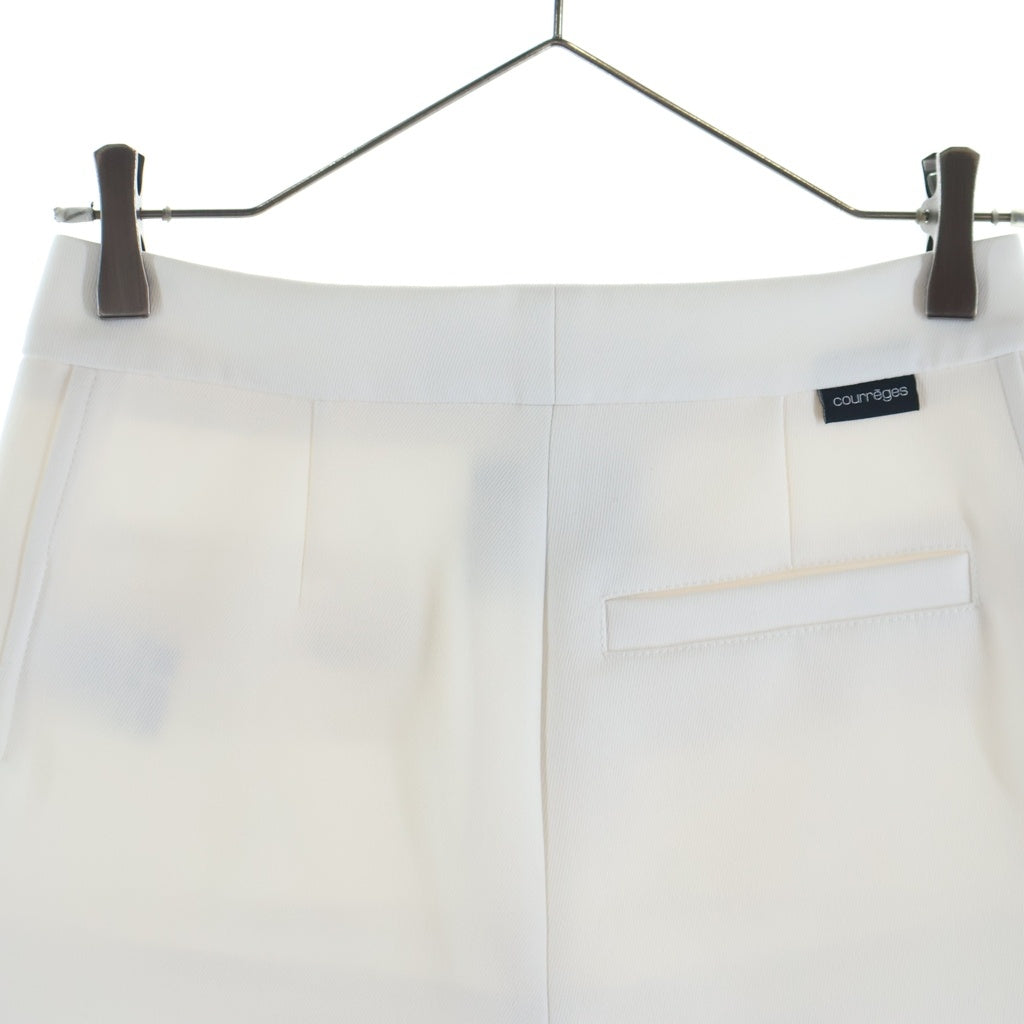 COURREGES(クレージュ) サスペンダー ミニスカート ホワイト 123CJU078PL00070001 レディース
