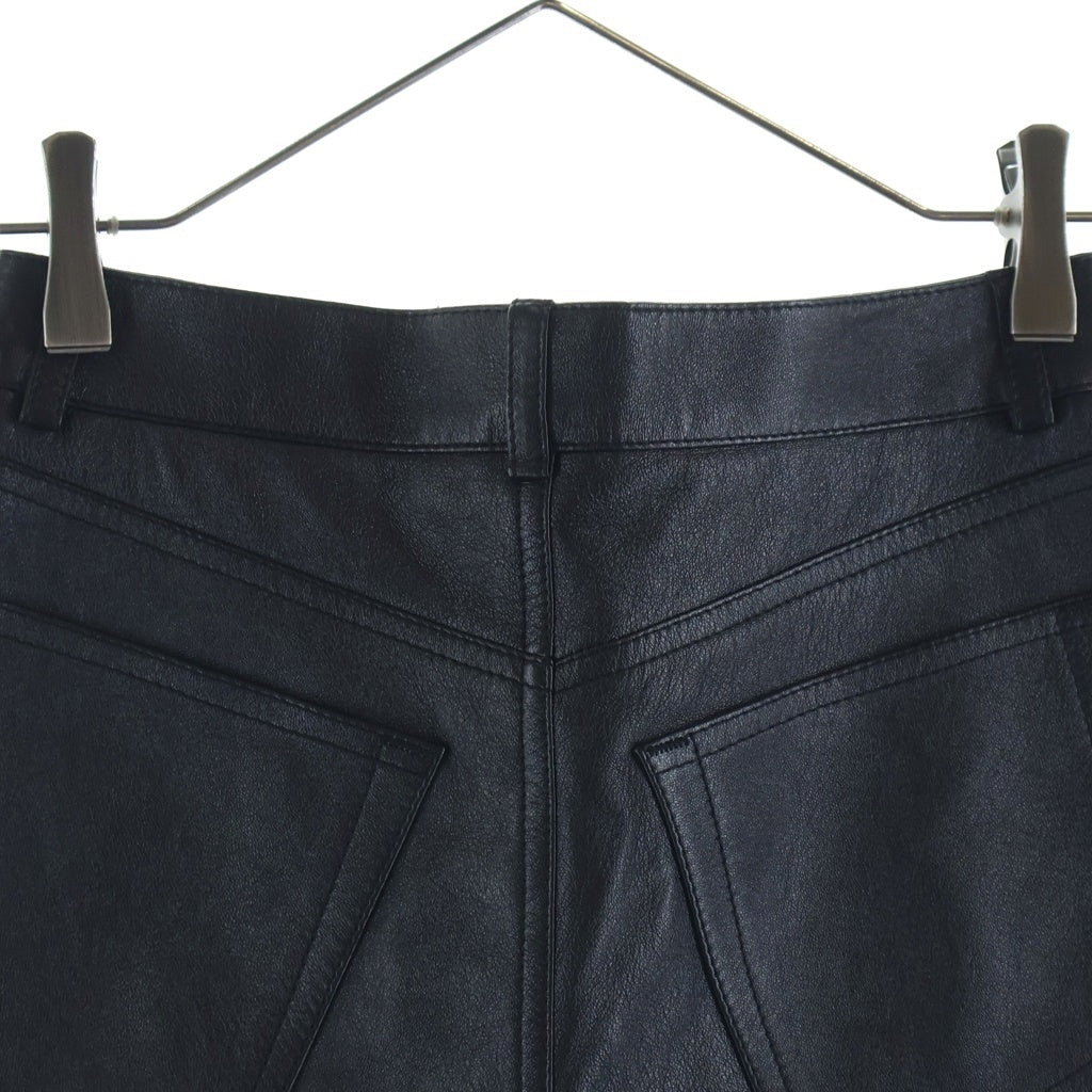 SAINT LAURENT PARIS(サンローランパリ) レザー ショートパンツ ブラック 45CT 657141 レディース