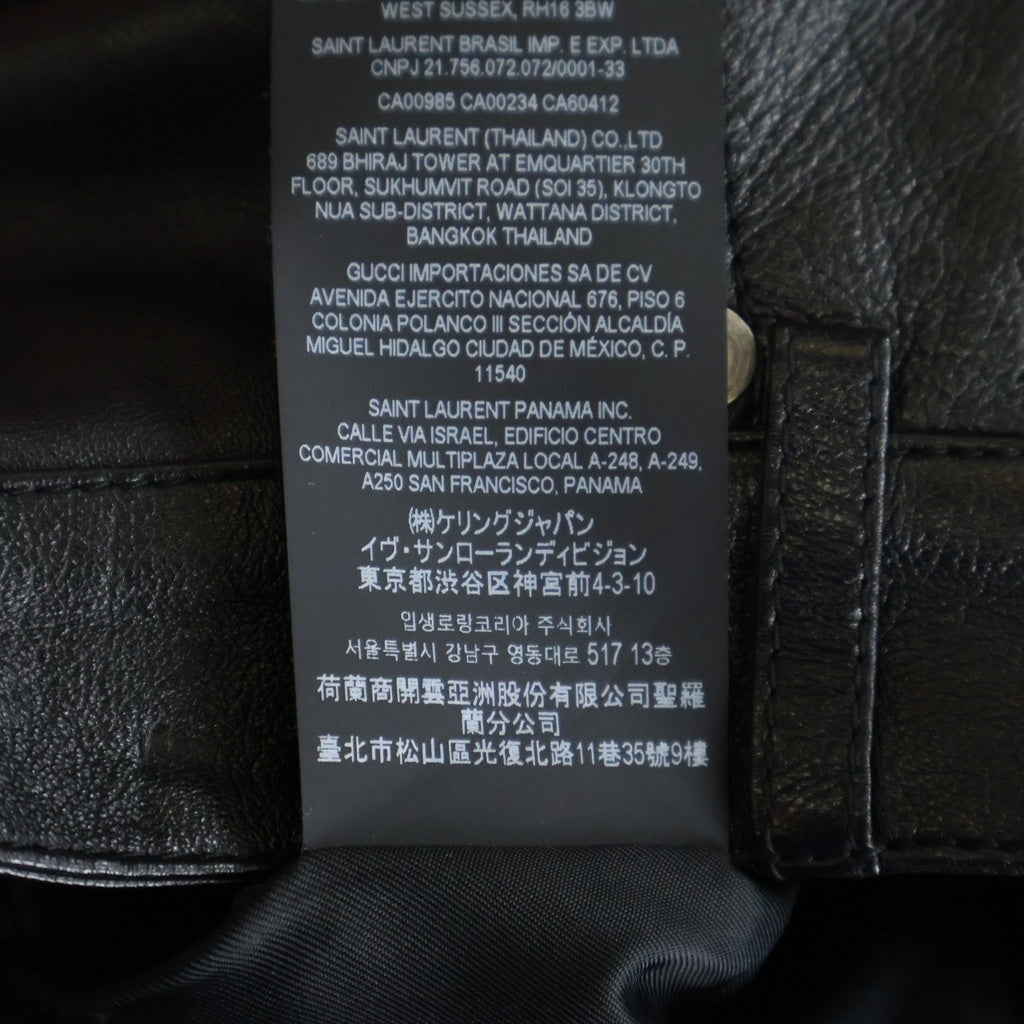 SAINT LAURENT PARIS(サンローランパリ) レザー ショートパンツ ブラック 45CT 657141 レディース