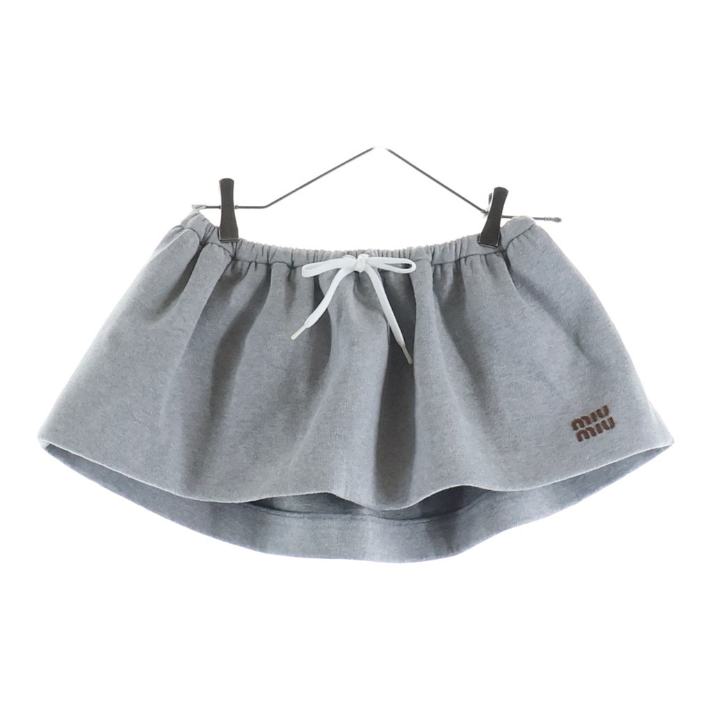 miumiu(ミュウミュウ) パデッド コットンフリース ミニスカート グレー MG2252 レディース
