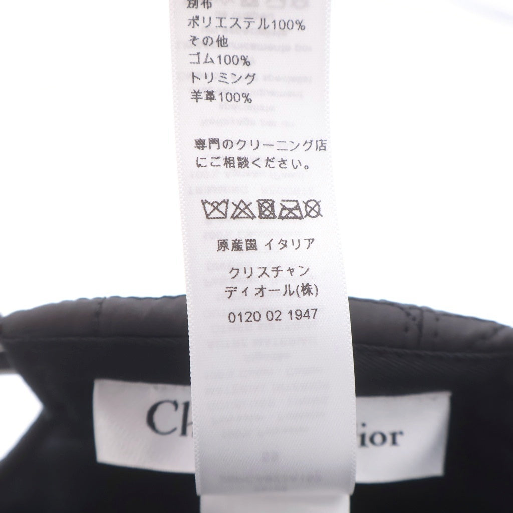 Christian Dior(クリスチャンディオール) D-PLAYER ベースボールキャップ 帽子 ブラック 25PCA922A153
