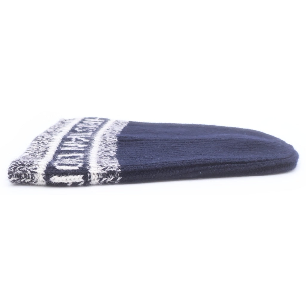 Christian Dior(クリスチャンディオール) D-White Beanie 15DWI716I177 カシミア ニット帽 帽子 ネイビー