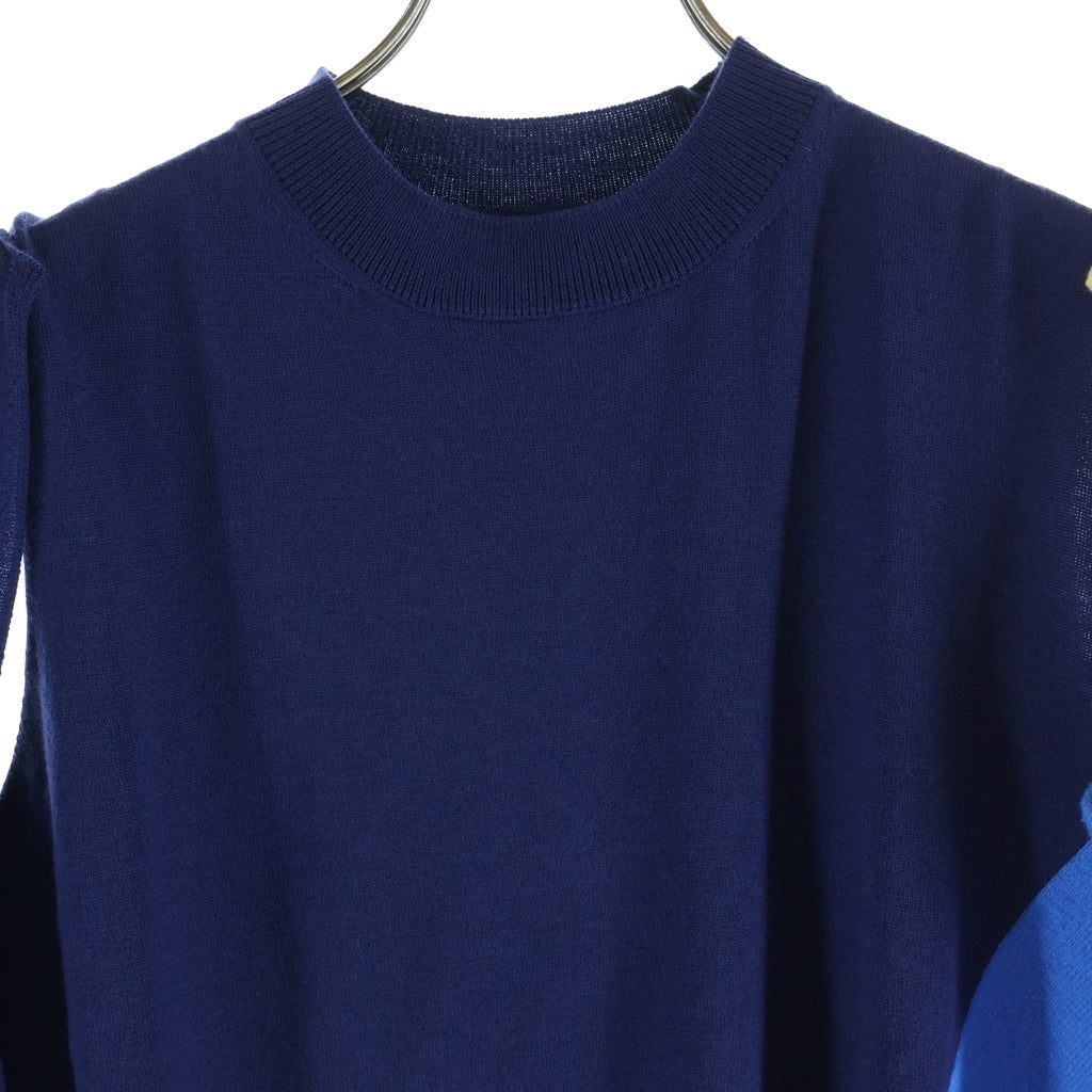 Calvin Klein(カルバンクライン) FOLD DOWN SLEEVE フォールドダウンスリーブ カシミヤ混 ニット レディース 83WKTC73 マルチ