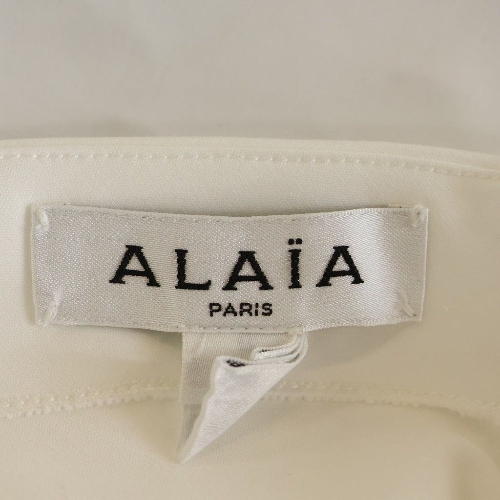 ALAIA(アライア) CROPPED POPLIN TOP AA9H04034T447 クロップド ポプリン トップ シャツジャケット レディース ホワイト