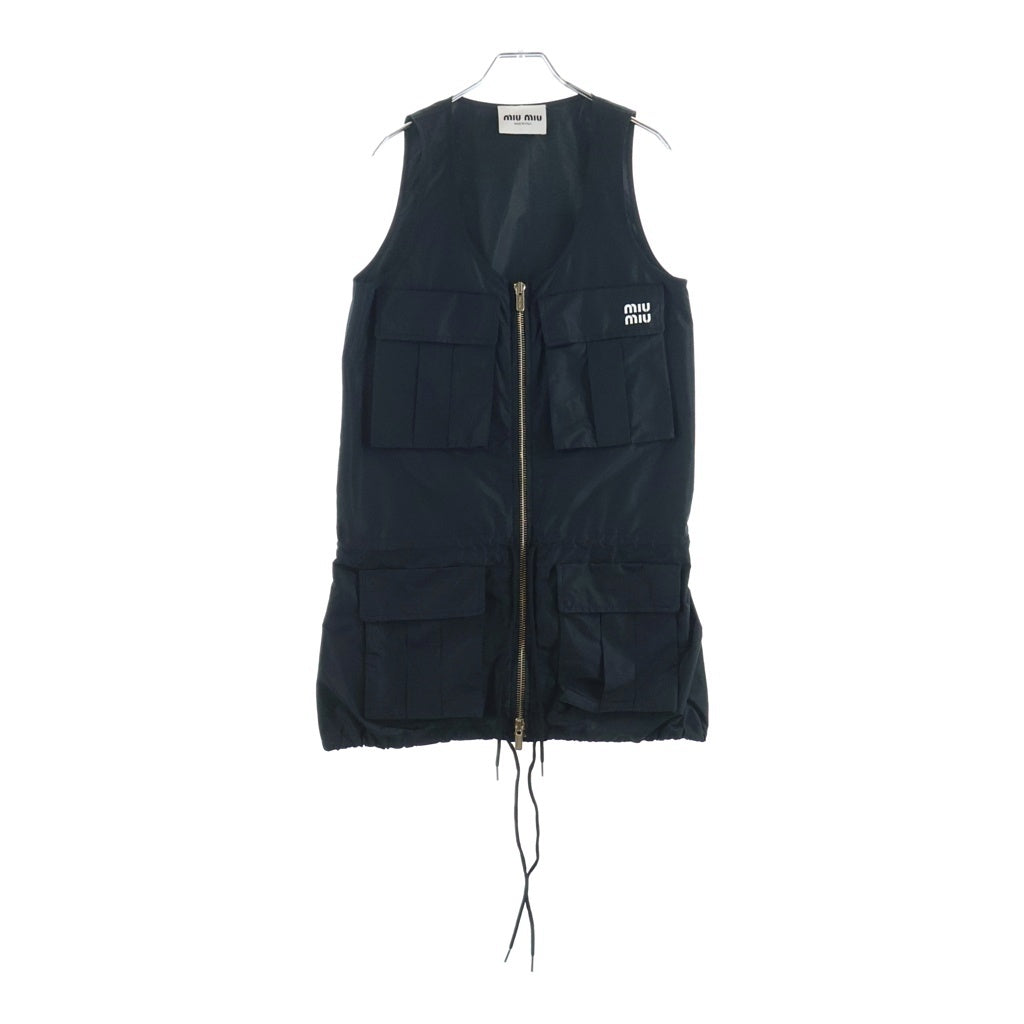 miumiu(ミュウミュウ) Technical Fabric Mini Dress MF5279 S000 ロゴ