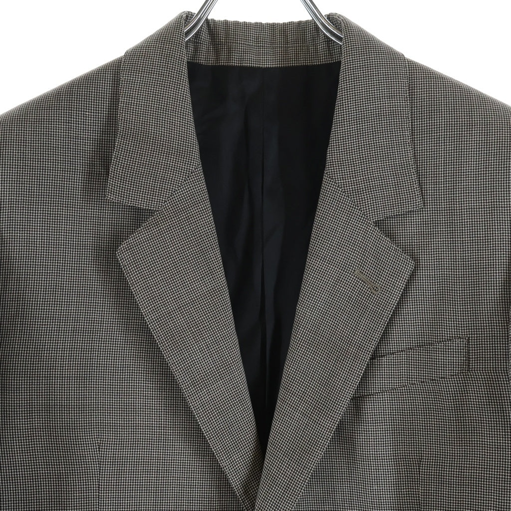 CELINE(セリーヌ) JUDE JACKET 2V49F617U.97EI チェック ウールシルク テーラードジャケット レディース グレー