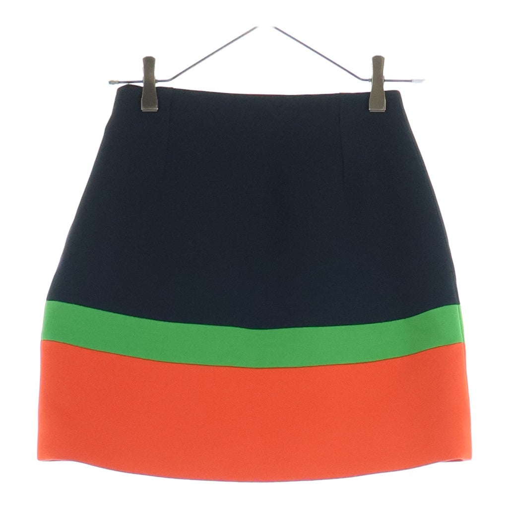 Christian Dior(クリスチャンディオール) 22SS シルク混 カラーブロックスカート レディース 221J36B1162 マルチ