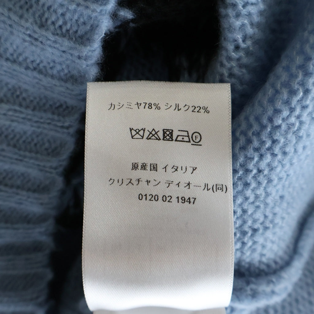 Christian Dior(クリスチャンディオール) MISS DIOR GRAFFITI 454S57AM103 カシミヤシルク クルーネックニット セーター レディース ブルー