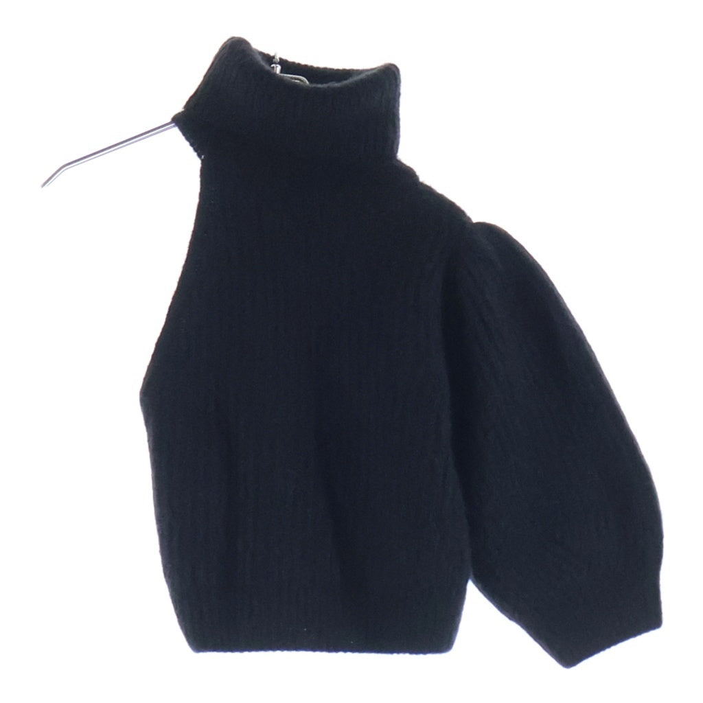 CELINE(セリーヌ) モヘア シルク クロップド タートルネックセーター ニット レディース 2A33T377N ブラック