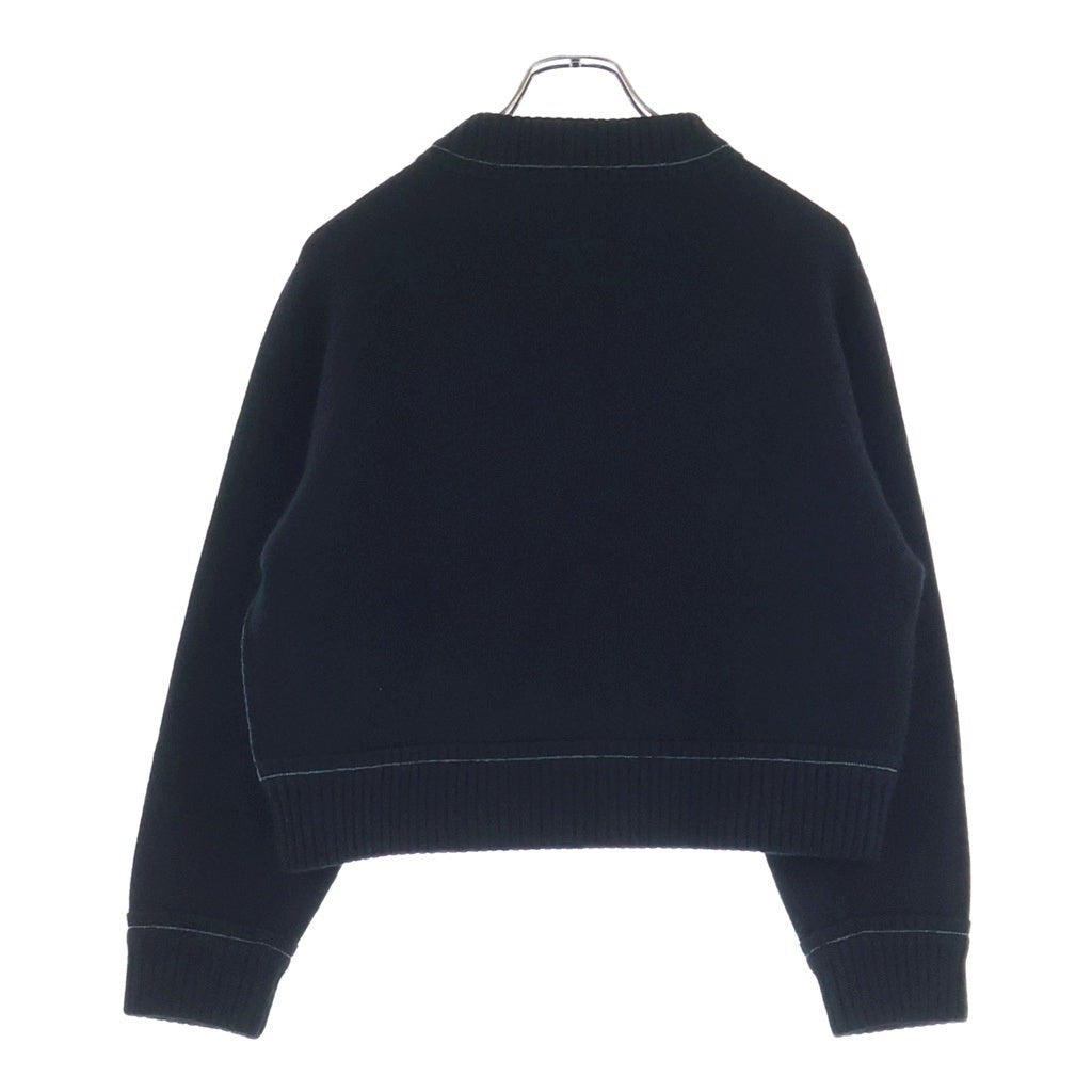 Sacai(サカイ) カシミア ジップデザイン ニット ブラック SCW-090 レディース