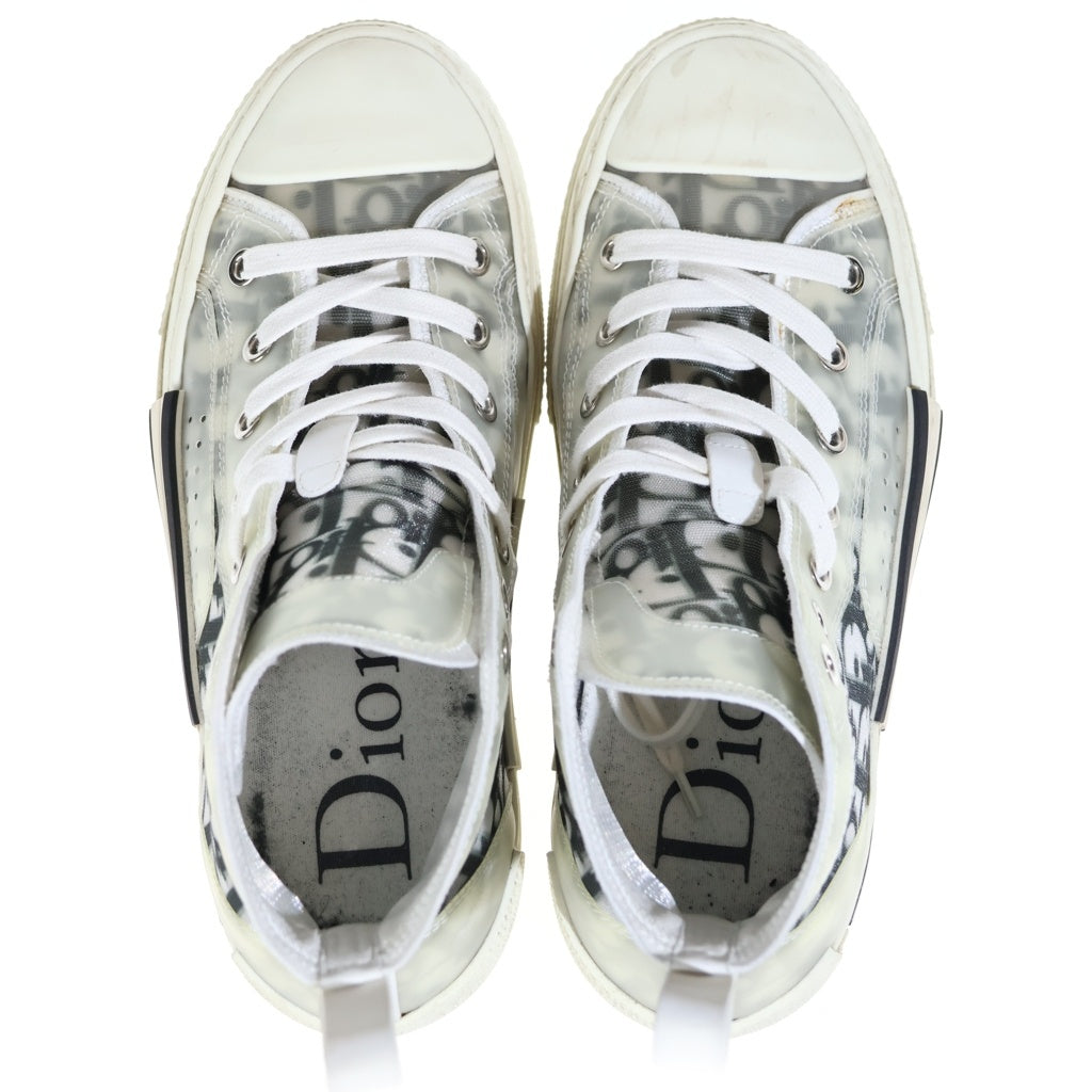 DIOR(ディオール) B23 テクニカルファブリックハイカットスニーカー オブリーク ハイカットシューズ ホワイト レディース