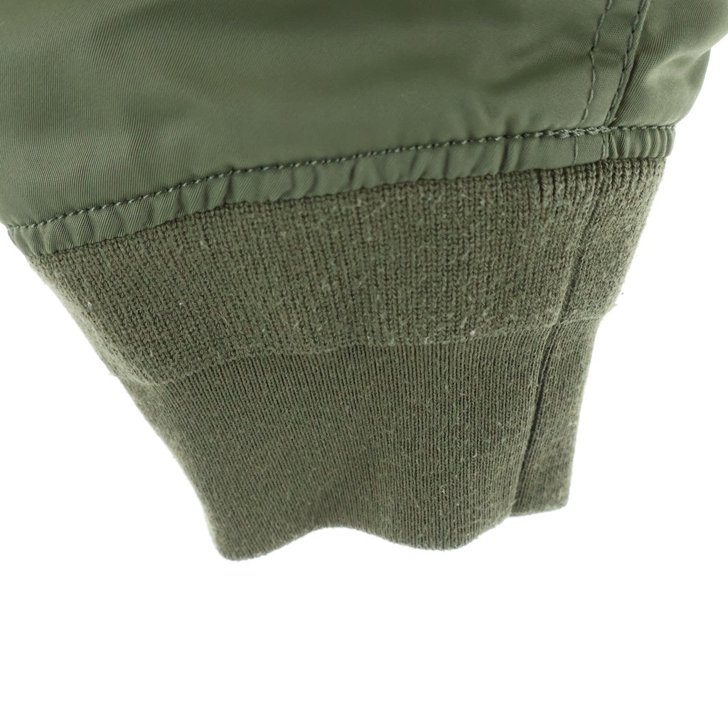 Sacai(サカイ) Nylon Twill Sponge Sweat Hoodie 25-07685 ナイロンツイル スポンジスウェット ジップアップフーディーパーカー ネイビー/カーキ レディース