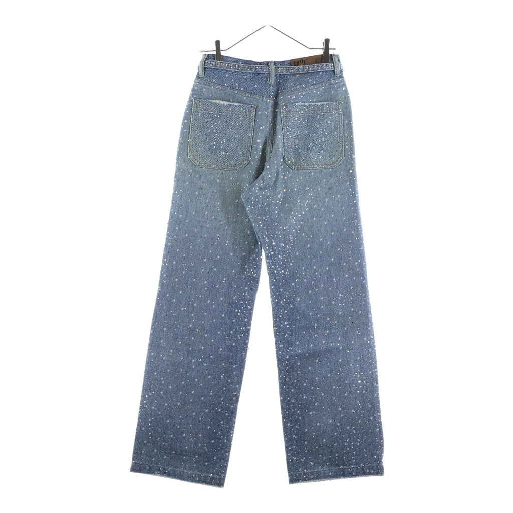 BIRTH OF ROYAL CHILD(バースオブロイヤルチャイルド) 20K Swarovski Diamond Pants スパンコール装飾 デニムパンツ インディゴ