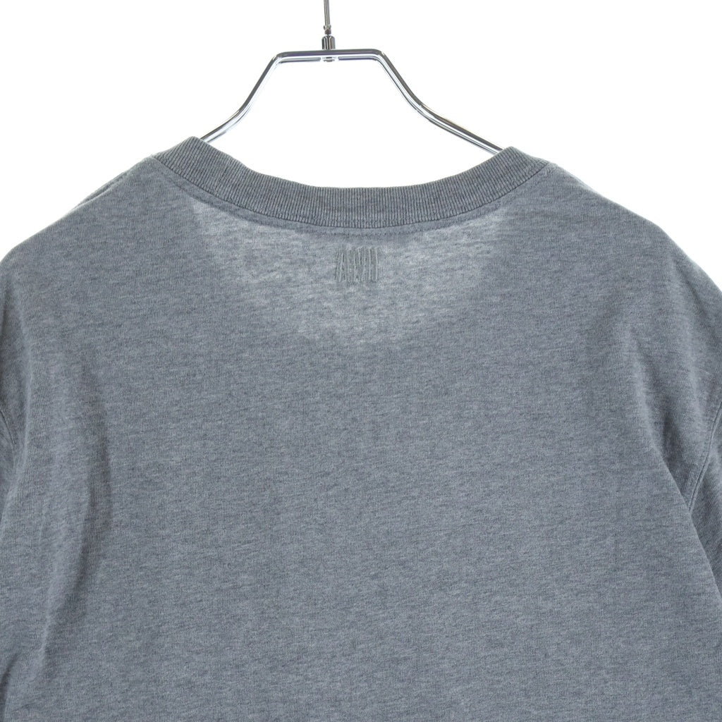 AMI Alexandre Mattiussi(アミアレクサンドルマテュッシ) T-Shirt ハートロゴ刺繍 半袖Tシャツ グレー E21HJ128.726