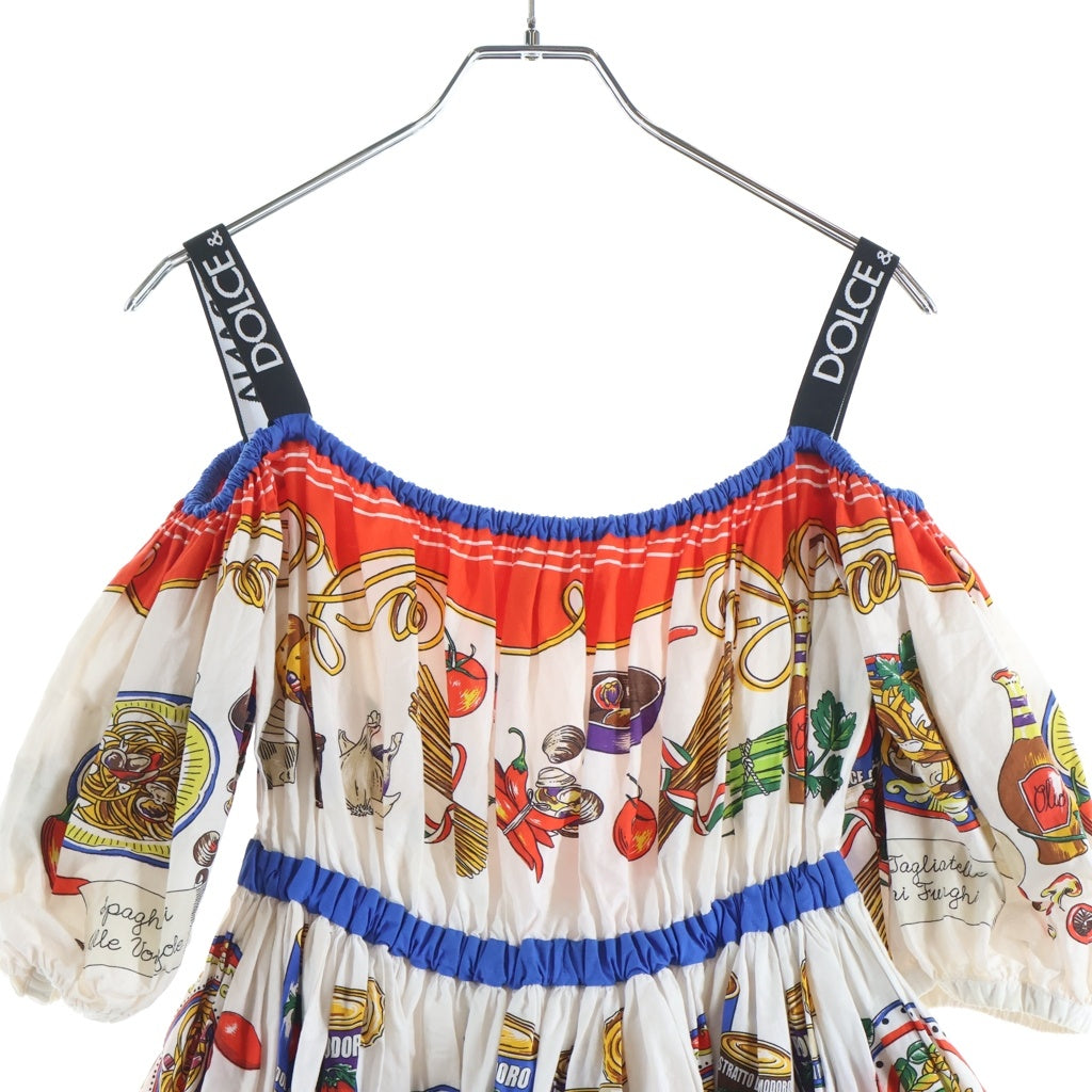 DOLCE & GABBANA(ドルチェアンドガッバーナ) Mid-Length Dress 総柄ドレス ワンピース マルチ レディース F6AEBT HH5BJ
