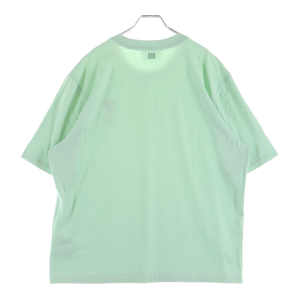 AMI Alexandre Mattiussi(アミアレクサンドルマテュッシ) T-Shirt ハートロゴ刺繍 半袖Tシャツ グリーン E22UTS002.726