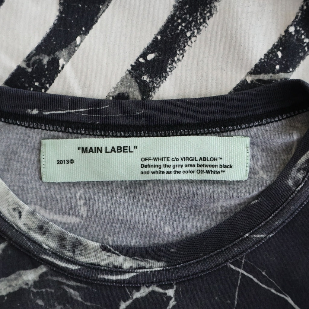 OFF-WHITE(オフホワイト) 18SS Spray T-Shirt 半袖Tシャツ グレー OMAA027S18A94224