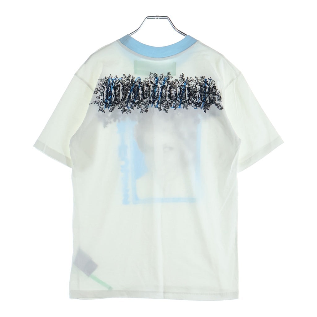 OFF-WHITE(オフホワイト) 18SS Tribute 1 New Oversize Tee ロゴ刺繍 半袖Tシャツ ホワイト OWAA029S18778122