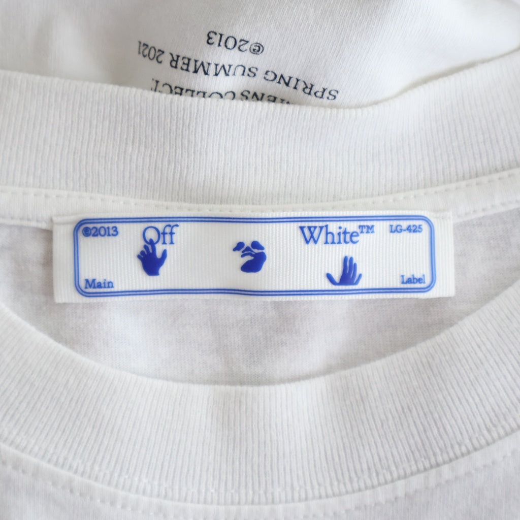 OFF-WHITE(オフホワイト) 21SS Graff Slim T-Shirt 半袖Tシャツ ホワイト OMAA027R21JER008