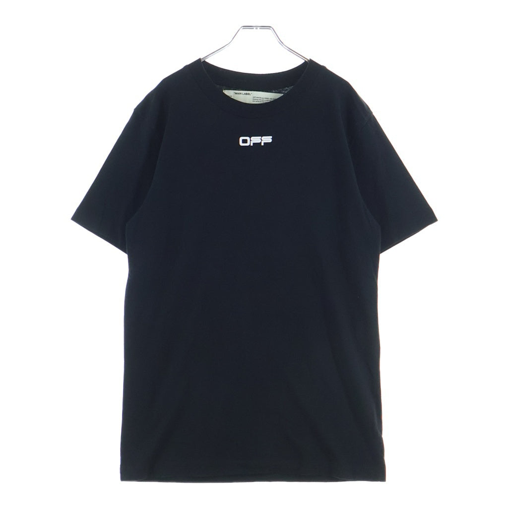 OFF-WHITE(オフホワイト) 20SS Slim Fit Airport Tape Print T-Shirt 半袖Tシャツ ブラック OMAA027S20185003
