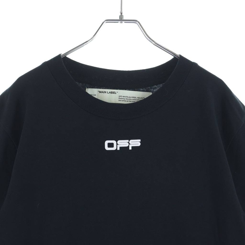OFF-WHITE(オフホワイト) 20SS Slim Fit Airport Tape Print T-Shirt 半袖Tシャツ ブラック OMAA027S20185003