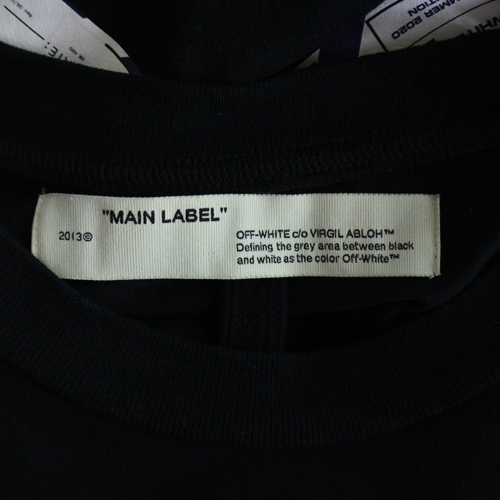 OFF-WHITE(オフホワイト) 20SS Slim Fit Airport Tape Print T-Shirt 半袖Tシャツ ブラック OMAA027S20185003