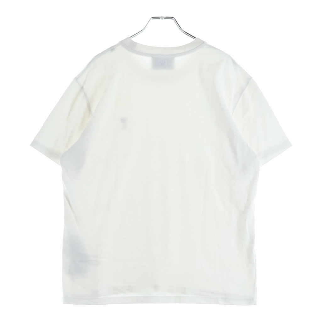 AMI Alexandre Mattiussi(アミアレクサンドルマテュッシ) T-Shirt ハートロゴ刺繍 半袖Tシャツ ホワイト UTS360.701