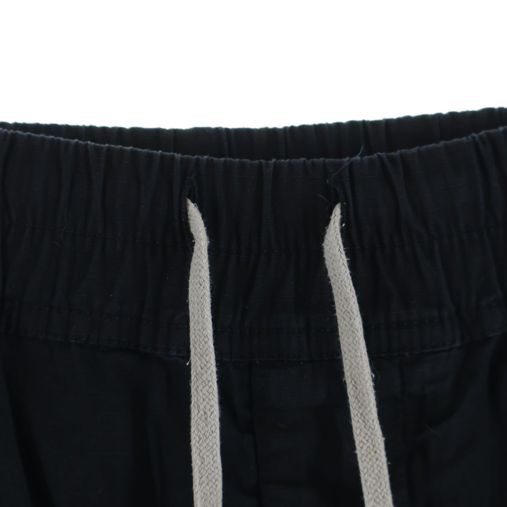 DRKSHDW(ダークシャドウ) 19SS Drawstring Cropped ドローストリング クロップドパンツ ブラック DU19S4373-CR
