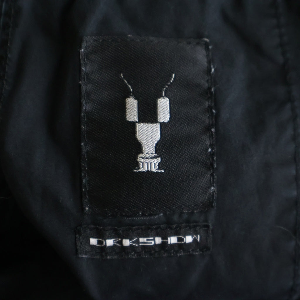 DRKSHDW(ダークシャドウ) 19SS Drawstring Cropped ドローストリング クロップドパンツ ブラック DU19S4373-CR
