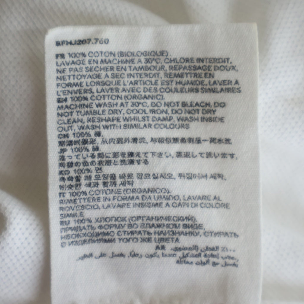 AMI Alexandre Mattiussi(アミアレクサンドルマテュッシ) Polo Shirt ハートロゴ刺繍 半袖ポロシャツ ホワイト BFHJ207.760