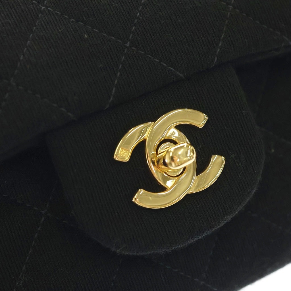 CHANEL(シャネル) マトラッセ25 Wフラップ チェーンショルダーバッグ ブラック レディース