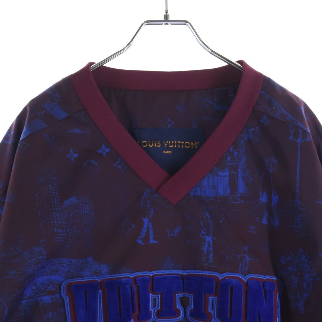 LOUIS VUITTON(ルイヴィトン) Printed Nylon Pullover RM251MM RBL HSB14W プリントナイロンプルオーバー パープル/ブルー