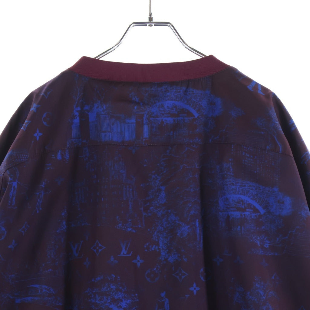 LOUIS VUITTON(ルイヴィトン) Printed Nylon Pullover RM251MM RBL HSB14W プリントナイロンプルオーバー パープル/ブルー