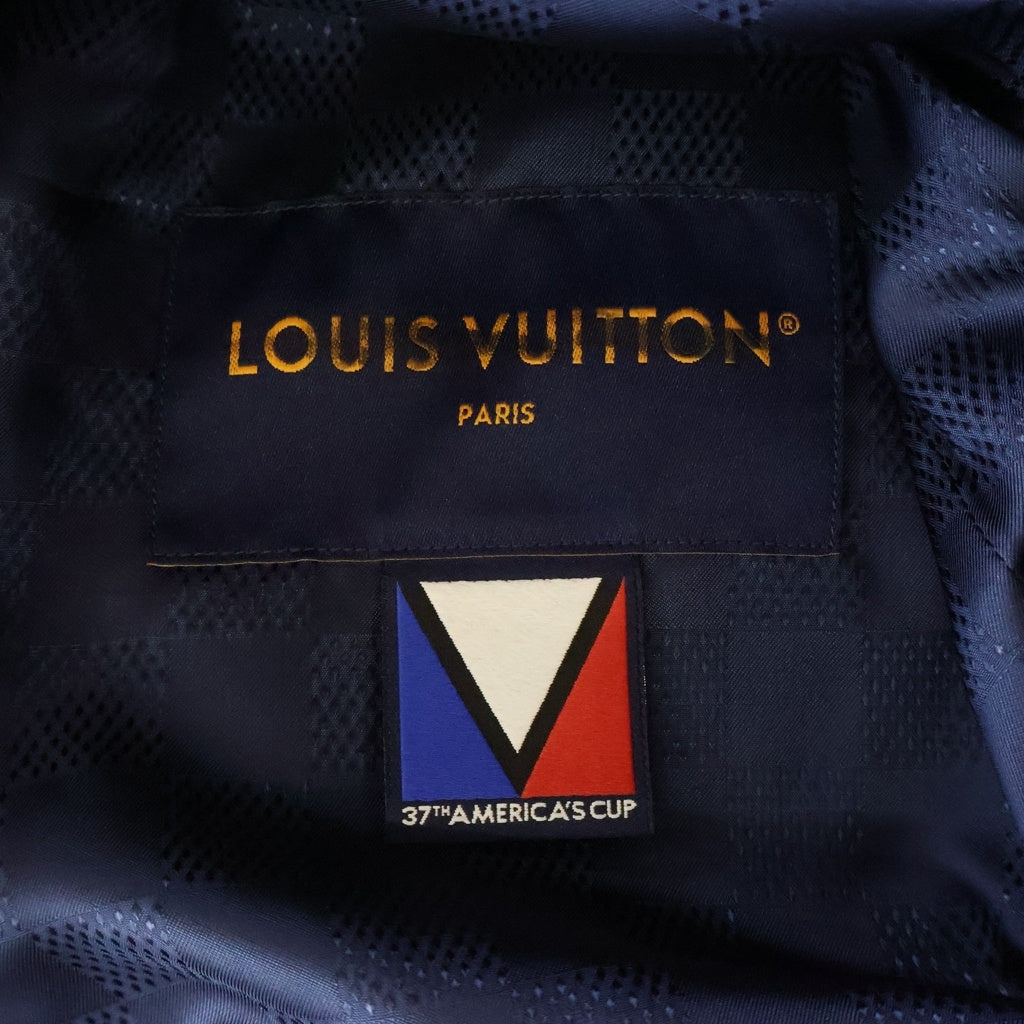 LOUIS VUITTON(ルイヴィトン) 3D ディテール シックレザー ジャケット ネイビー RM242MH TV8 HRL27W