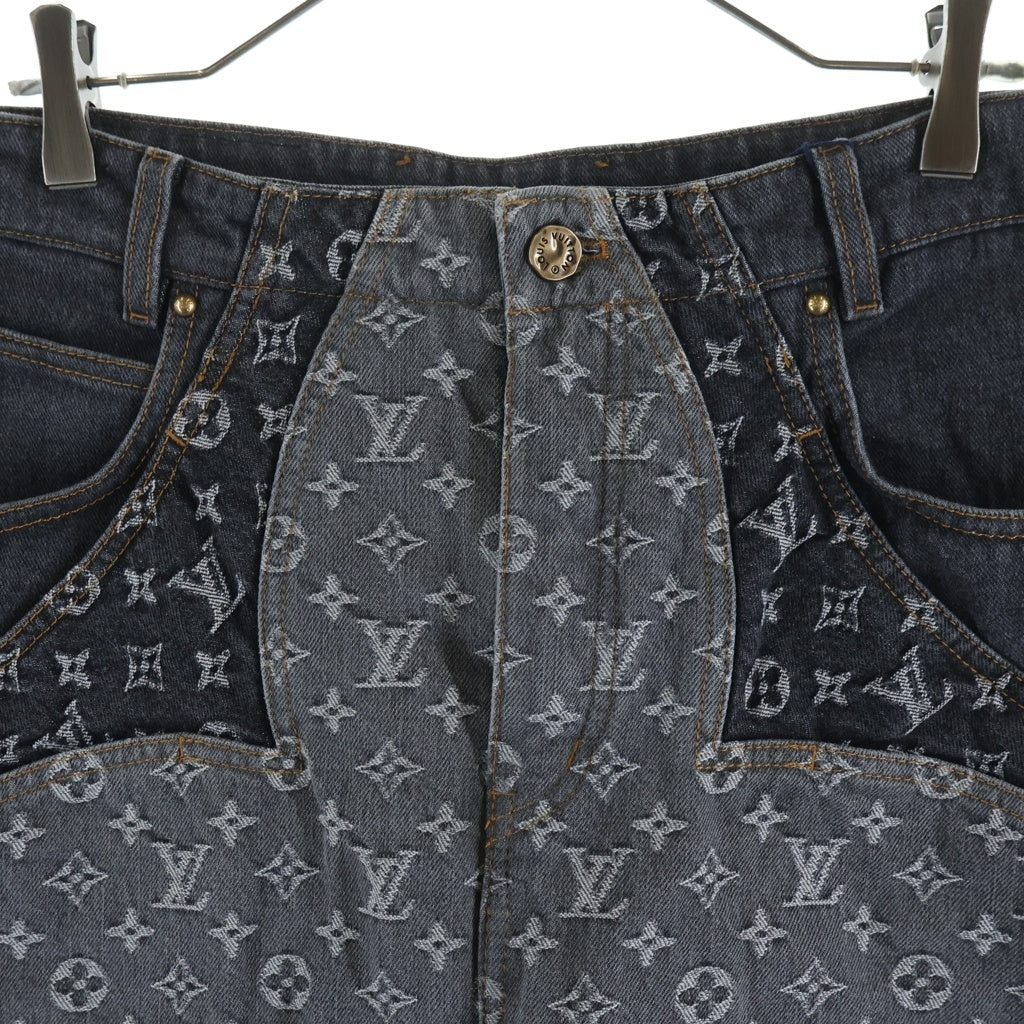 LOUIS VUITTON(ルイヴィトン) 23AW monogram flower denim pants RM232 Y92 HPD92W モノグラム フラワー デニムパンツ ブラック