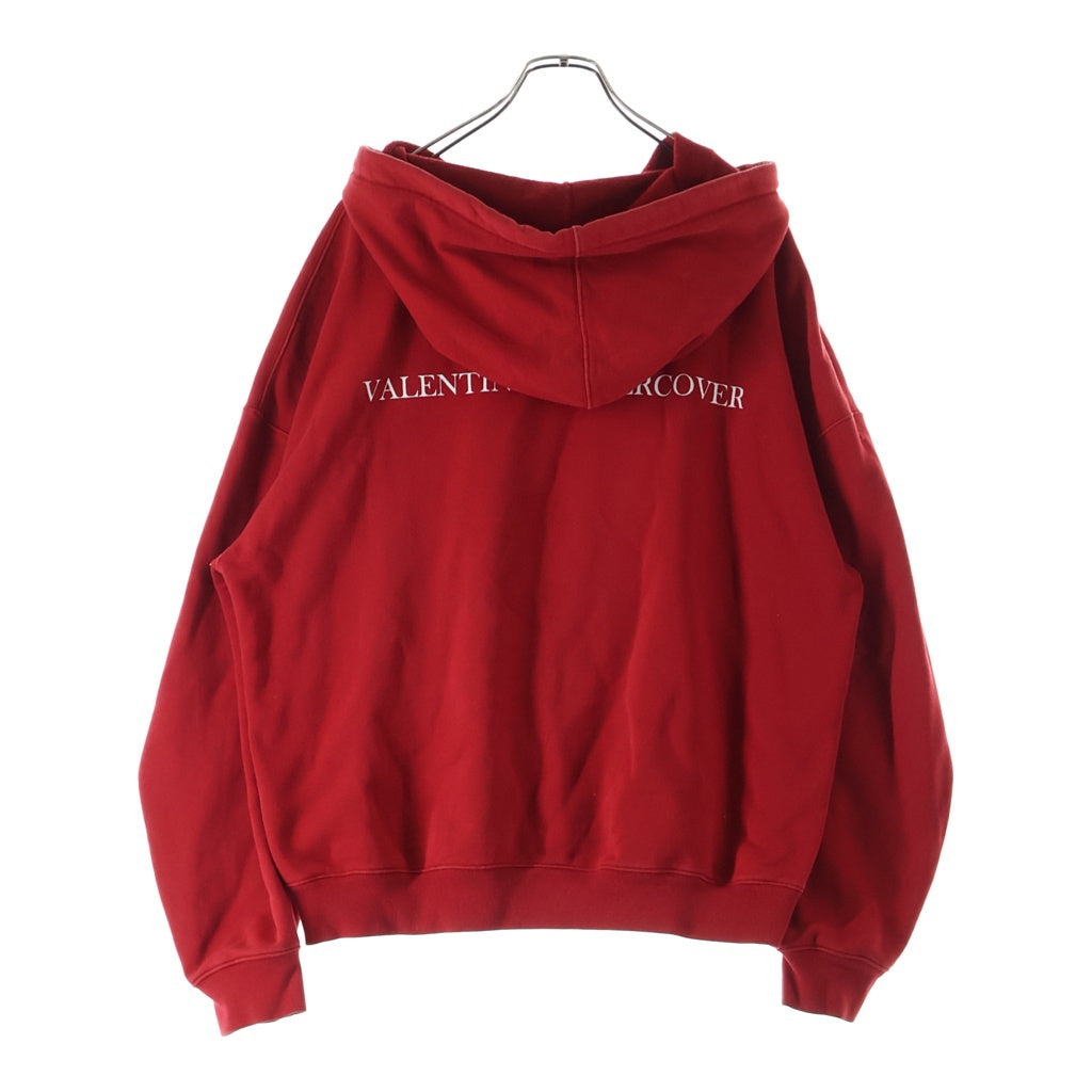 VALENTINO(ヴァレンティノ) ×UNDERCOVER EDITION GO SKULl HOODIE SV0MF0715RF ×アンダーカバースカルプリント プルオーバーフーディーパーカー レッド