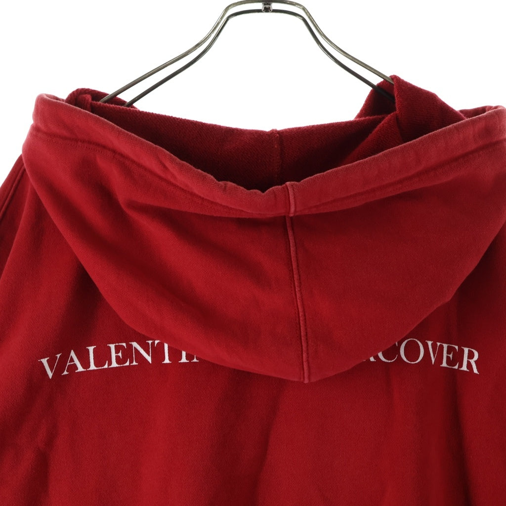 VALENTINO(ヴァレンティノ) ×UNDERCOVER EDITION GO SKULl HOODIE SV0MF0715RF ×アンダーカバースカルプリント プルオーバーフーディーパーカー レッド