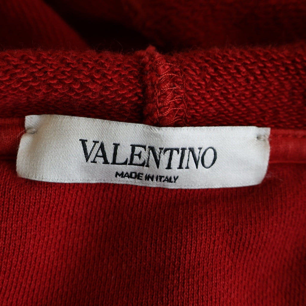 VALENTINO(ヴァレンティノ) ×UNDERCOVER EDITION GO SKULl HOODIE SV0MF0715RF ×アンダーカバースカルプリント プルオーバーフーディーパーカー レッド