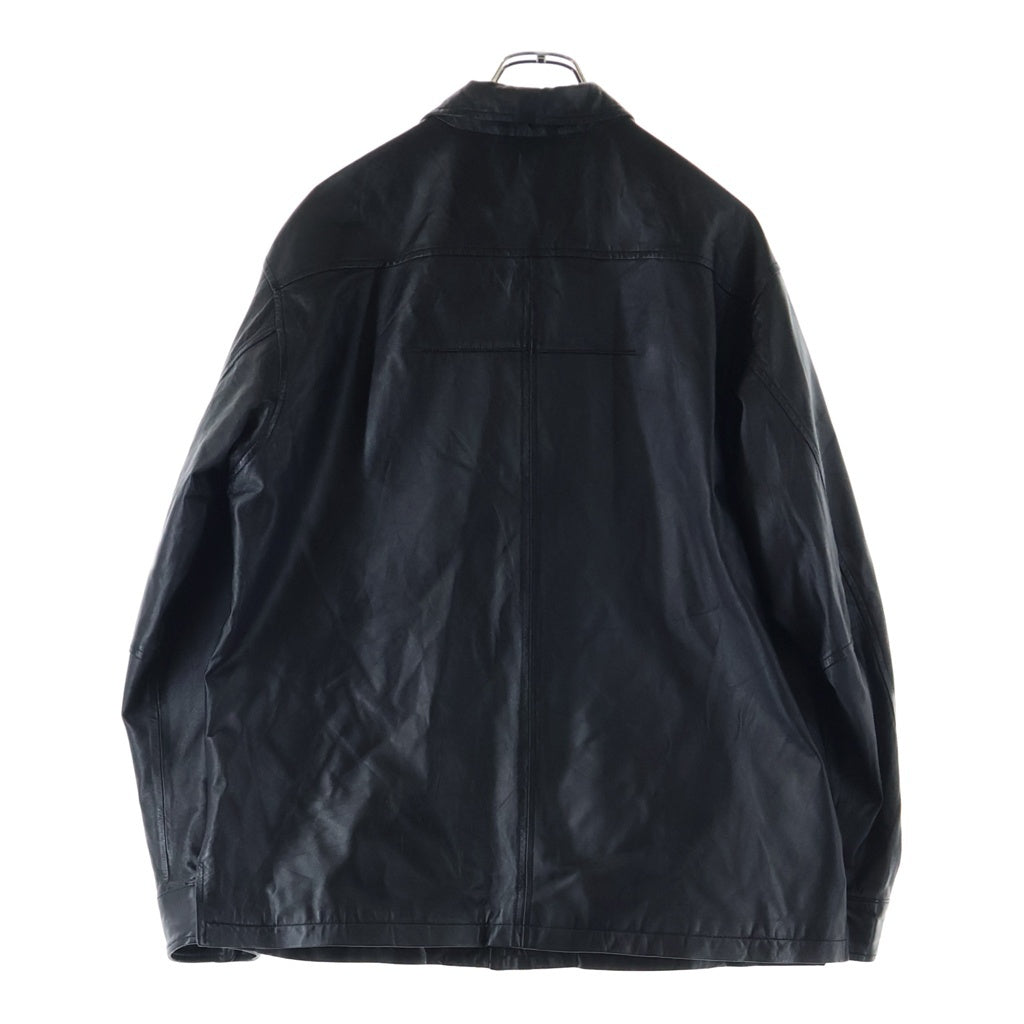 BREATH(ブレス) 23SS ラムレザー ロングスリーブ長袖シャツ BR23SS-O0001 ブラック